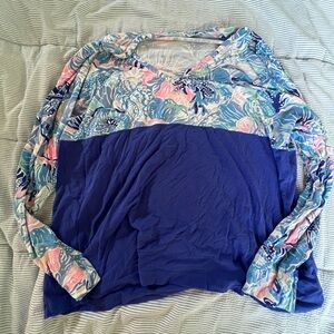Floral Blue Women's Top